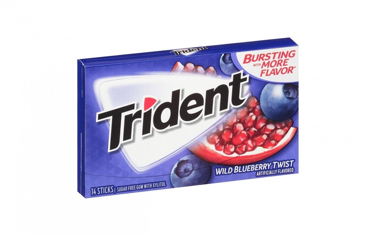 Жуйка Trident Чорниця — гранат