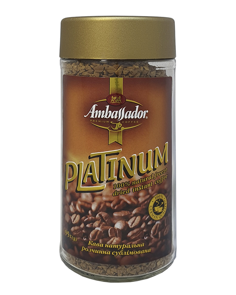 Кава розчинна Ambassador Platinum 95 г у скляній банці