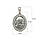 Срібний кулон з цирконієм Богородиця з сином 3751-ч, фото 2