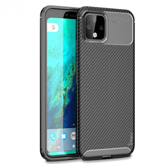 IPaky Google Pixel 4 XL Carbon Series Black Чохол Накладка Бампер