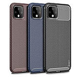 IPaky Google Pixel 4 XL Carbon Series Blue Чохол Накладка Бампер, фото 3