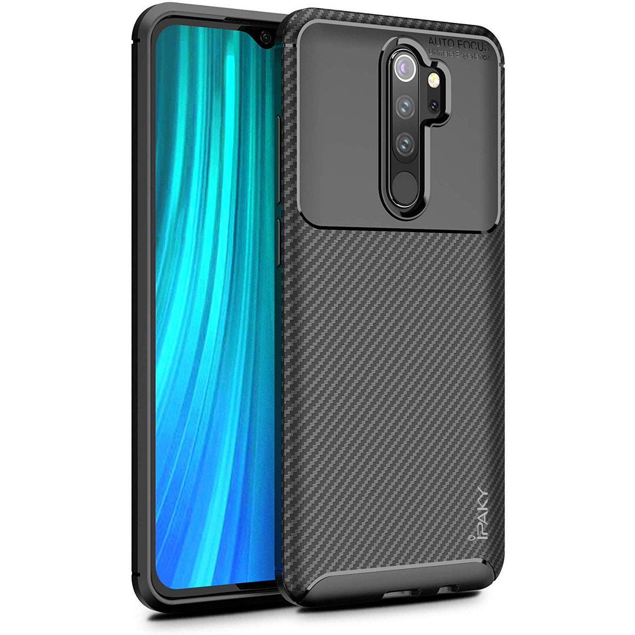 IPaky Xiaomi redmi Note 8 Pro Carbon Series Black Чохол Накладка Бампер, фото 1