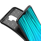 IPaky Xiaomi redmi Note 8 Pro Carbon Series Black Чохол Накладка Бампер, фото 6
