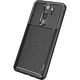 IPaky Xiaomi redmi Note 8 Pro Carbon Series Black Чохол Накладка Бампер, фото 3