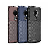 IPaky Nokia 6.2/ 7.2 Carbon Series Black Чохол Накладка Бампер, фото 6
