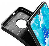IPaky Nokia 6.2/ 7.2 Carbon Series Black Чохол Накладка Бампер, фото 3