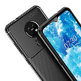 IPaky Nokia 6.2/ 7.2 Carbon Series Black Чохол Накладка Бампер, фото 4