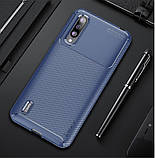 IPaky Xiaomi Mi CC9e/ Mi A3 Carbon Series Blue Чохол Накладка Бампер, фото 3