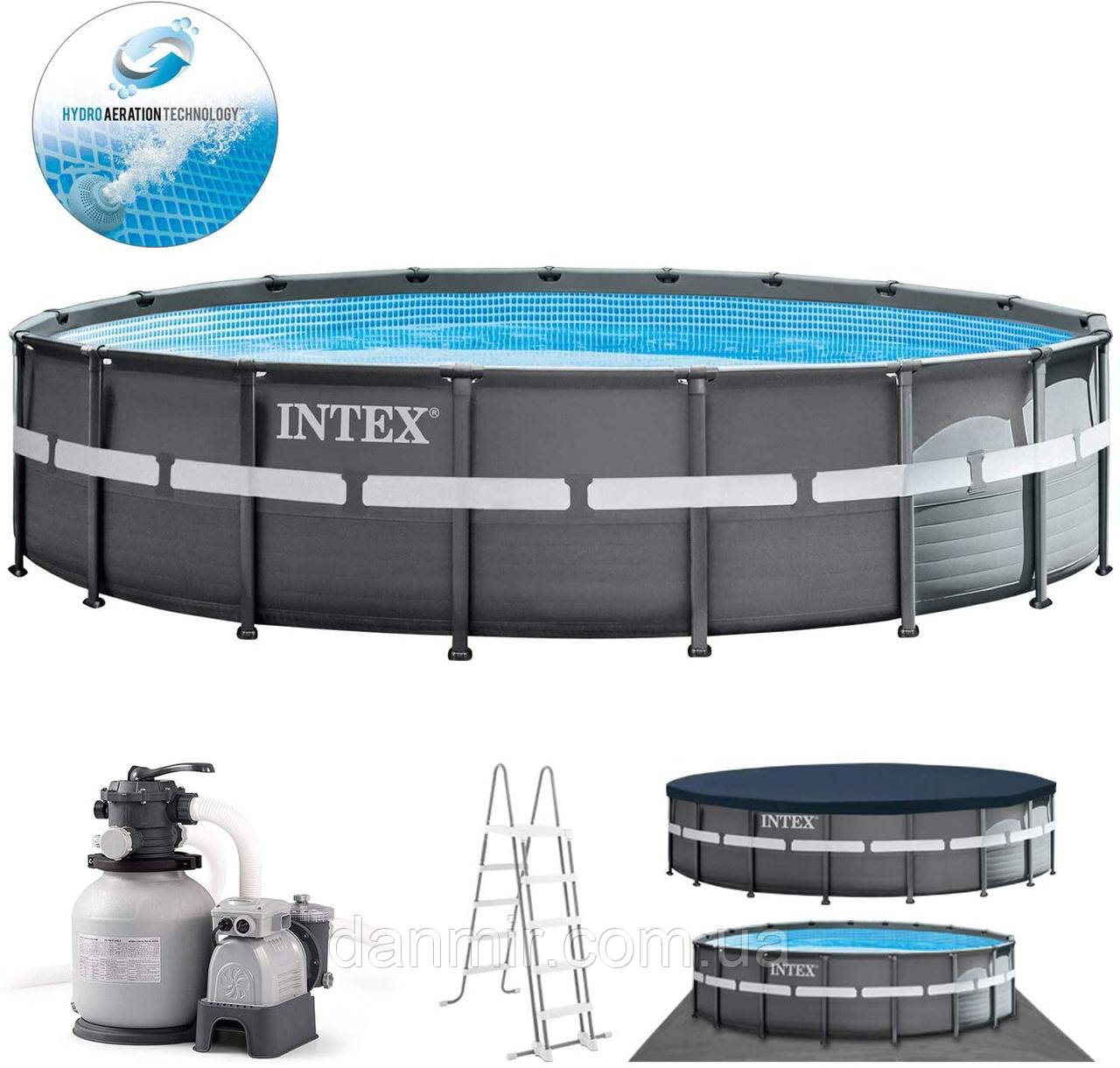 Каркасний басейн Intex 26330 Ultra Frame XTR (549x132 см) з повним комплектом