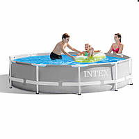 Каркасный бассейн Intex PRISM FRAME POOL 26702 NP (305*76 см), с насос-фильтром в комплекте