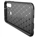 IPaky Xiaomi Redmi Note 8T Carbon Series Black Чохол Накладка Бампер, фото 3
