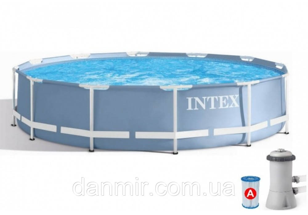 Каркасний басейн Intex 26712 PRISM FRAME POOL з насос-фільтром (366*76 см), 6503 л