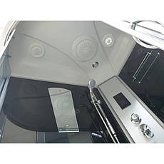 Душовий бокс AKL 120P (GR) R 120х80х220 з електронікою, фото 4