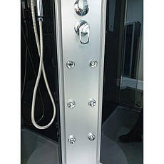 Душовий бокс AKL 120P (GR) R 120х80х220 з електронікою, фото 3