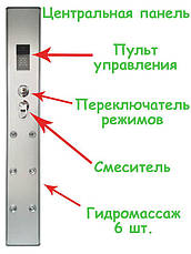 Душовий бокс AKL 120P (GR) R 120х80х220 з електронікою, фото 6