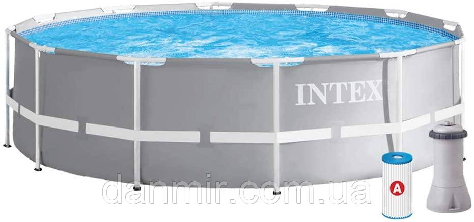Каркасний басейн Intex 26716 PRISM FRAME POOL з насос-фільтром (366 x 99 см), 8503 л, фото 1