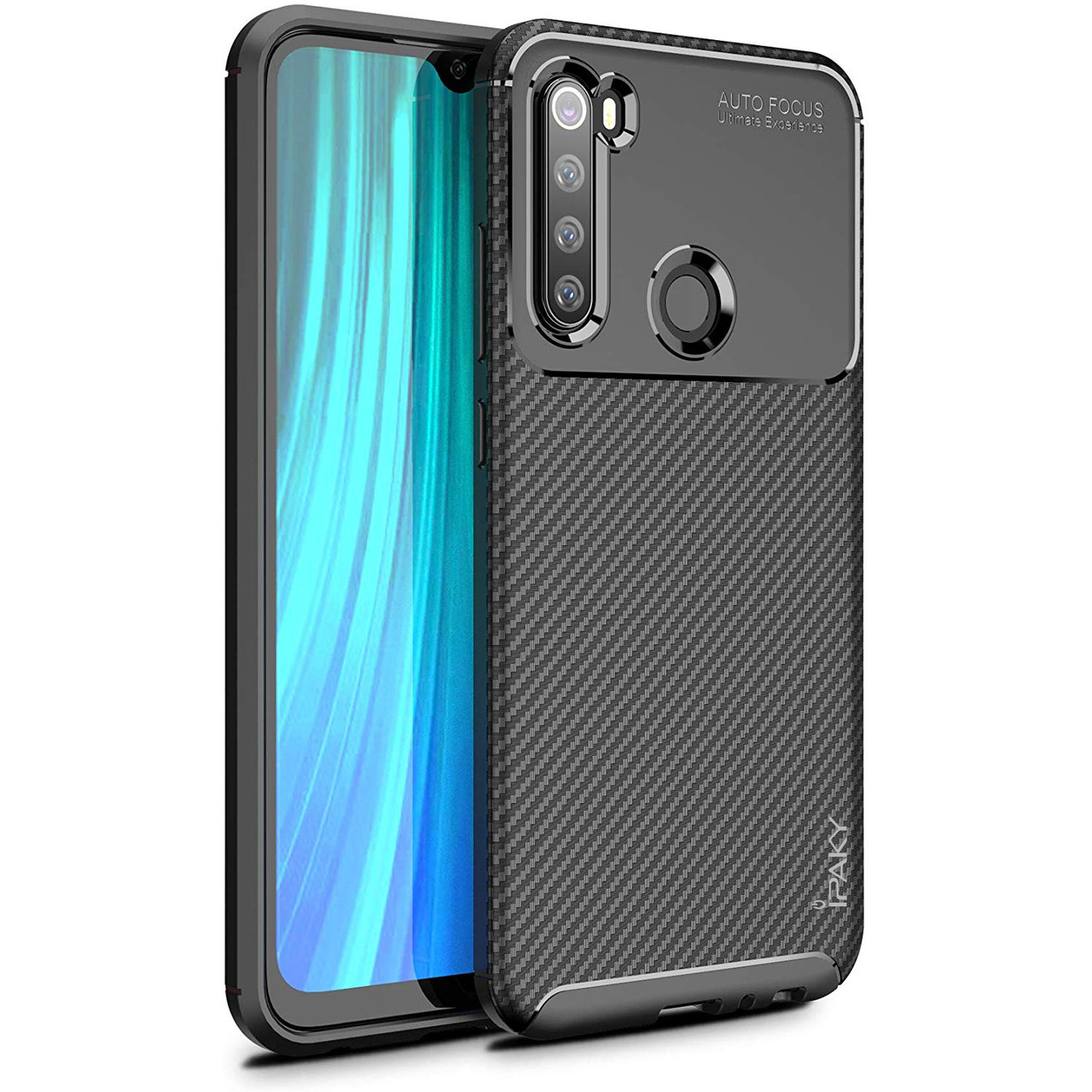 IPaky Xiaomi Redmi Note 8 Carbon Series Black Чохол Накладка Бампер