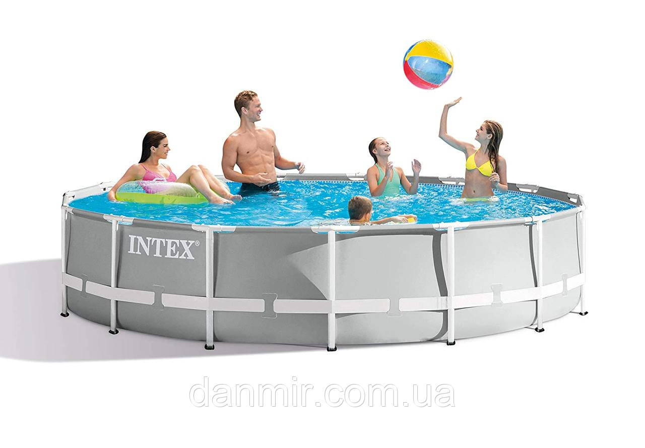 Каркасний басейн Intex 26724 PRISM FRAME POOL з насос-фільтром (457 x 107 см), 14614 л