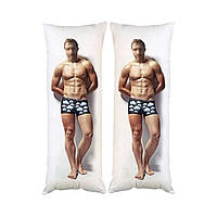 Подушка дакимакура мужское тело с вашим лицом декоративная ростовая подушка для обнимания
