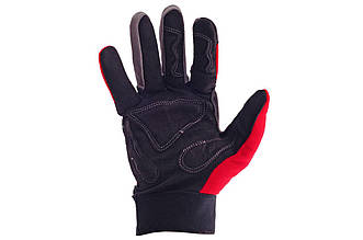 Перчатки Intertool SP-0141 неопренові з спандексом 9" чорнo-сірі з оранжевими вставками для захисту рук