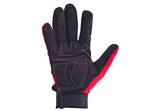 Перчатки Intertool SP-0143 неопренові з спандексом 10", червоні з чорними вставками, для побутових і будівельних робіт