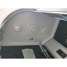 Душовий бокс AKL 120P-T (GR) R 120х80х220 з електронікою, фото 5