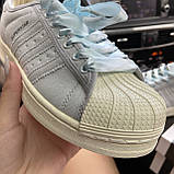 Жіночі кросівки Adidas Superstar Grey, жіночі кросівки адідас суперстар, фото 4