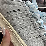 Жіночі кросівки Adidas Superstar Grey, жіночі кросівки адідас суперстар, фото 5