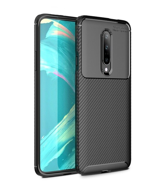 IPaky Oneplus 8 Carbon Series Black Чохол Накладка Бампер