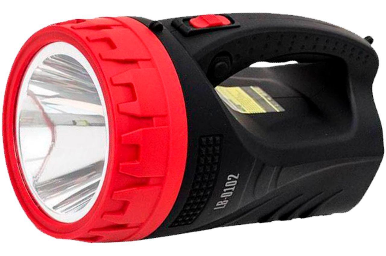 Фонарь акумуляторний Intertool LB-0102, 25 LED, 5 Вт, 4000 мАг, дальність до 100 м, 8 годин роботи, бічна панель.