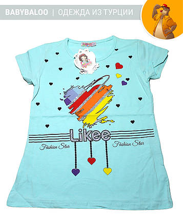 Красива футболка для дівчинки "Likee" (від 9 до 12 років) - арт.1200055385, фото 2