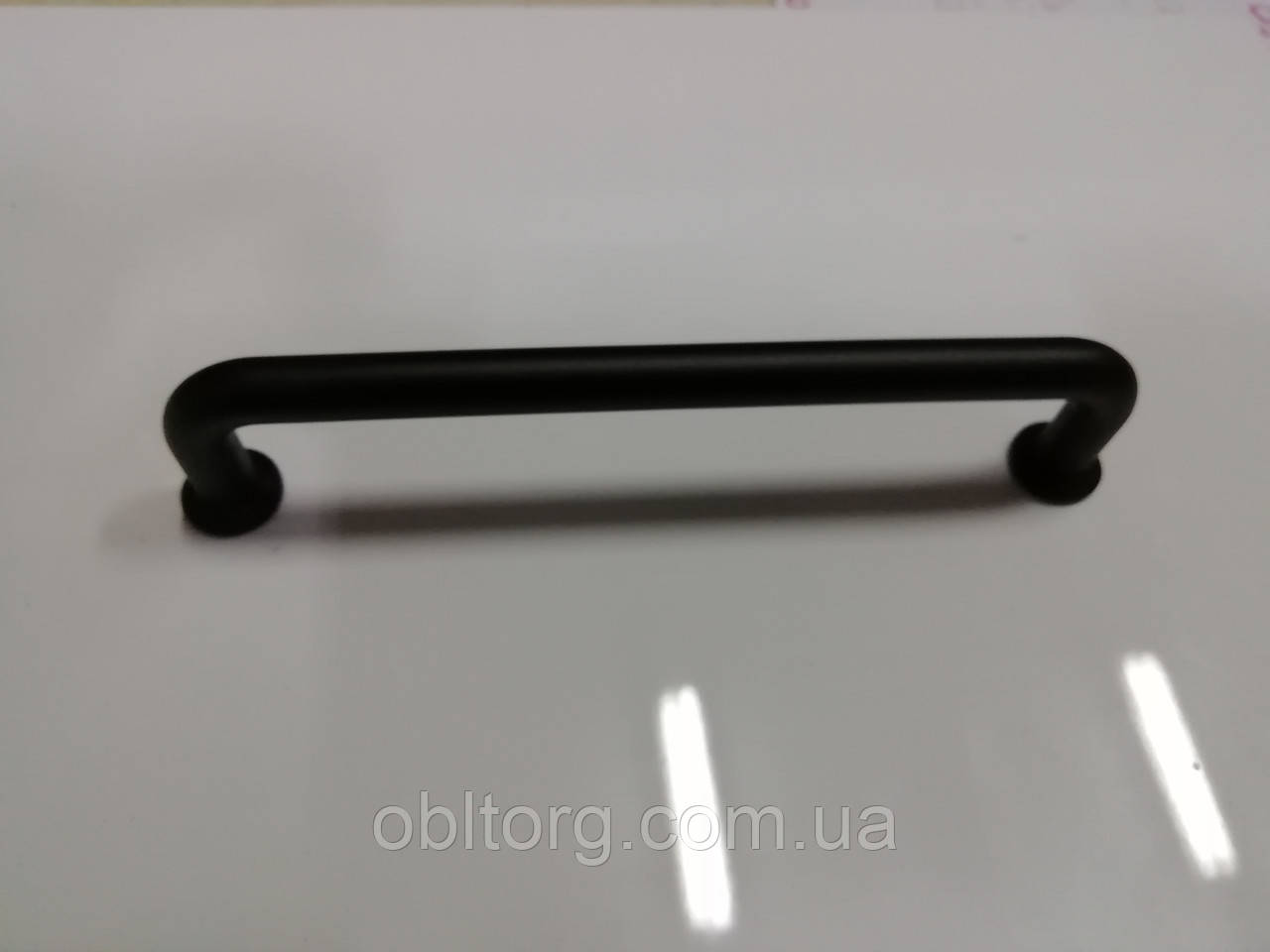 Ручка меблева скоба GIFF 4/105 чорний матовий 128, фото 1