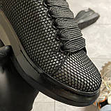 Жіночі кросівки Alexander Mcqueen Black Grid, кросівки олександр маккуїн, фото 4