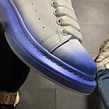 Жіночі кросівки Alexander McQueen White Blue Black, кросівки олександр маккуїн, фото 4