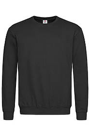 Світшот унісекс чорний (підкладка фліс)