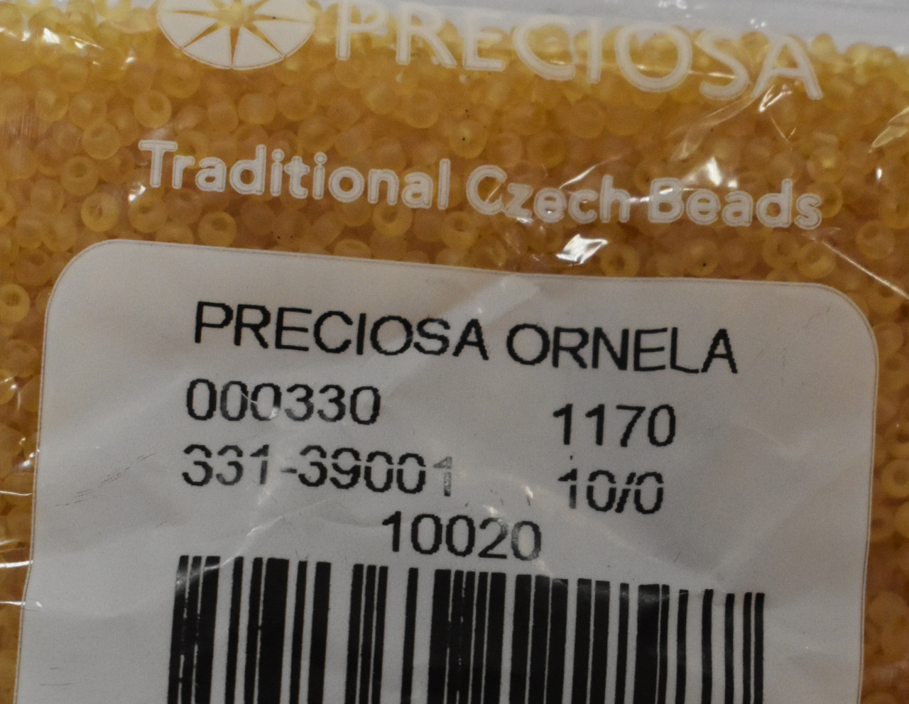 Бісер Preciosa 10/0 колір 10020 матовий світло-коричневий 10г, фото 1