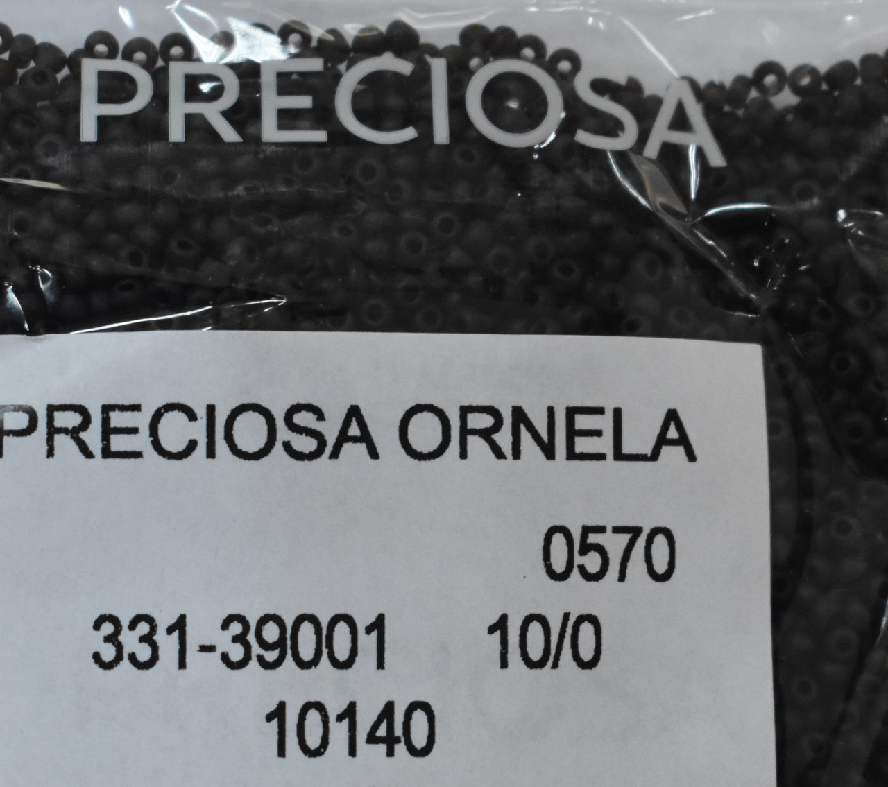 Бісер Preciosa 10/0 колір 10140 матовий темно-коричневий 10г, фото 1