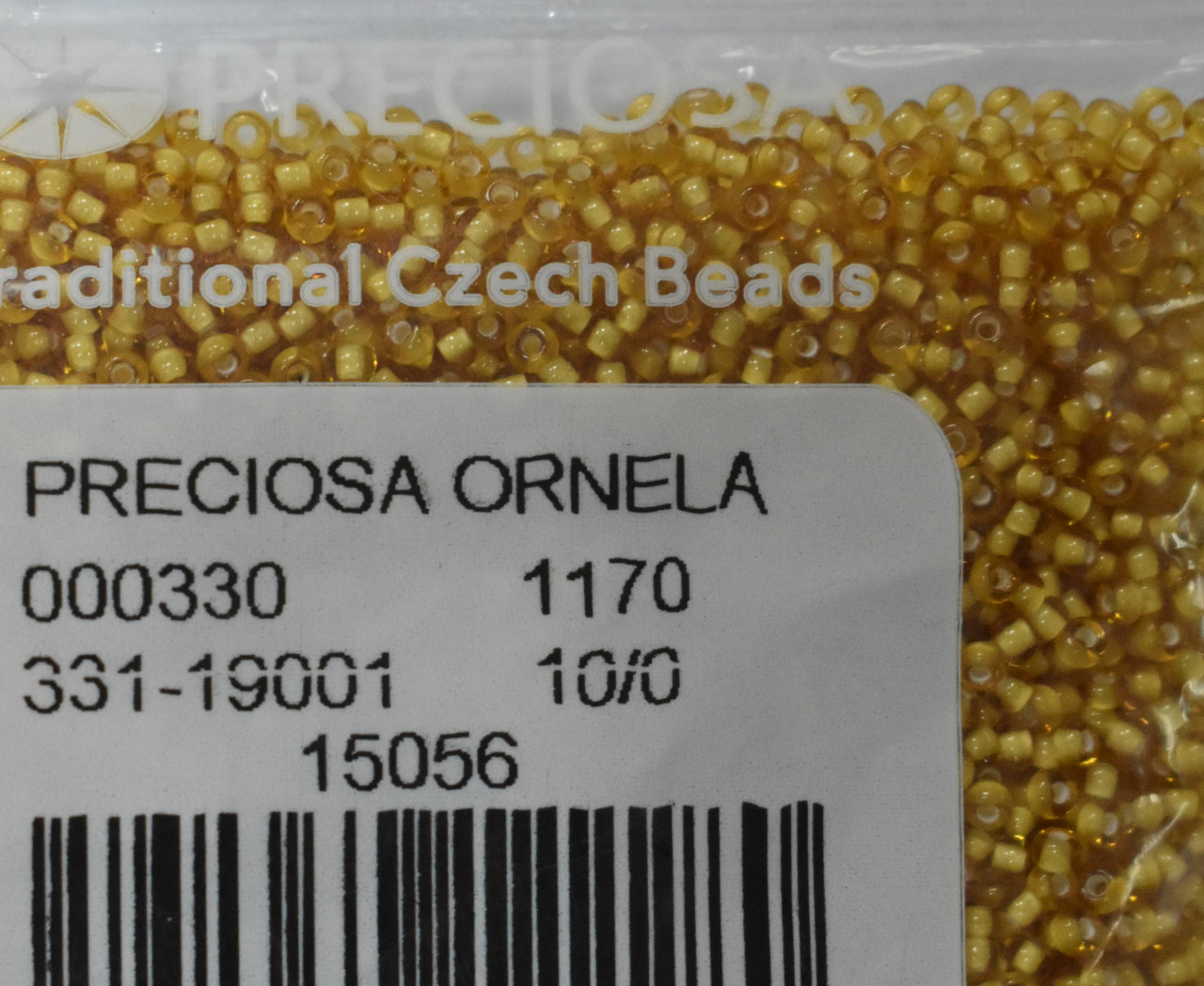 15056 чеський Бісер Preciosa №10 (10 грамм), золотой, фото 1