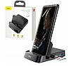 Док-станція Baseus Mate Docking HUB Docking Station 7 в 1 Phone Holder Black (CAHUB-AT01), фото 6