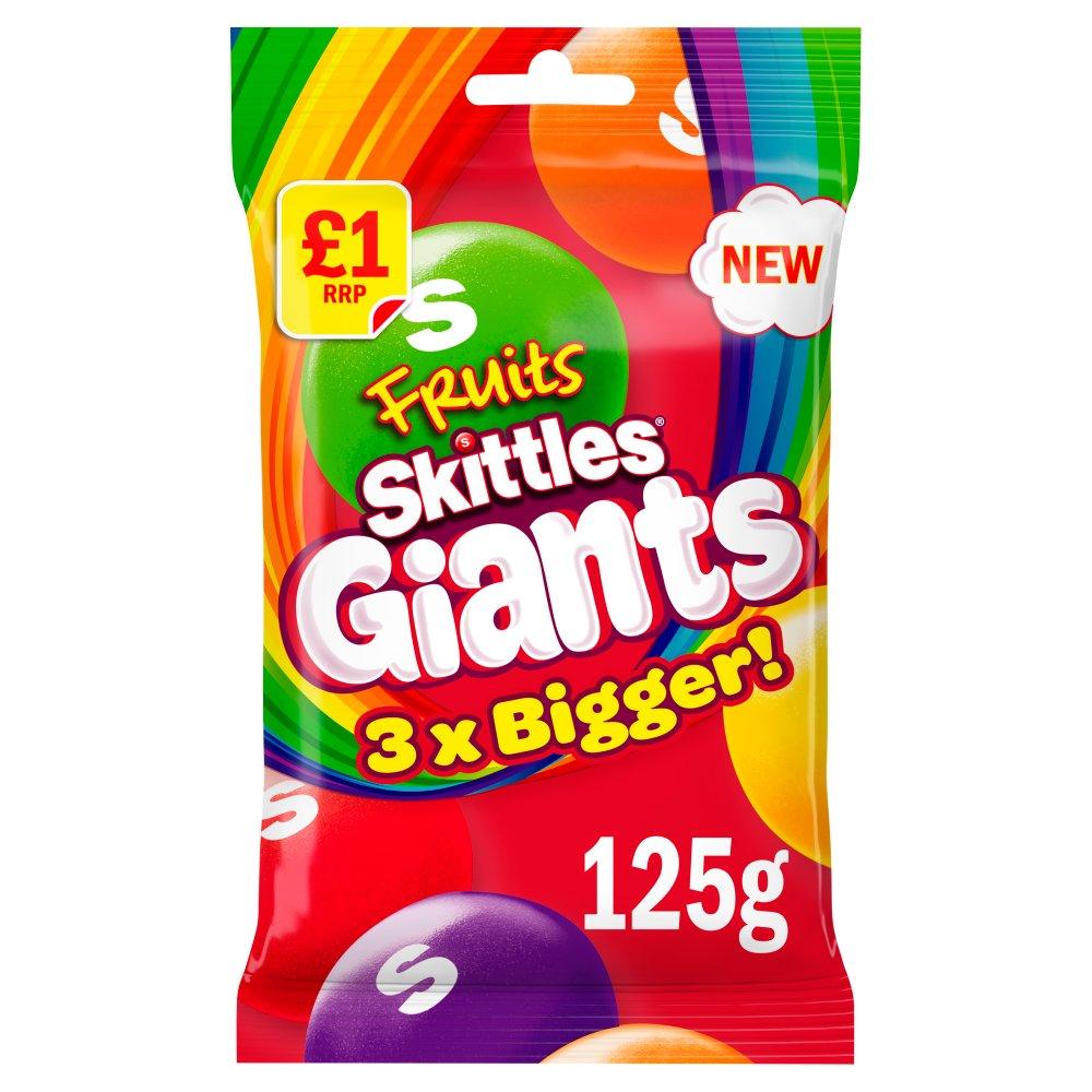 Драже Skittles Giants Fruit Bags 125g - фото 1 - id-p1200111031