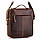 Чоловіча шкіряна сумка Betlewski 23 х 26 х 8 (TBG-HT-100) - коричнева, фото 2
