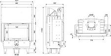 Камінна топка Defro Home Intra ME G (13 кВт) гілетину, фото 3