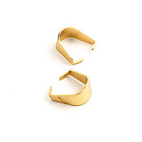 Зажим для подвески, Подвесной зажим, Застежка для подвески, Нержавеющая сталь, Цвет: золото, 10 мм x 10 мм