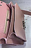 573 Натуральна шкіра Сумка жіноча пудра рожева Шкіряна сумка із широким ременем через плече сумка пудрова, фото 2