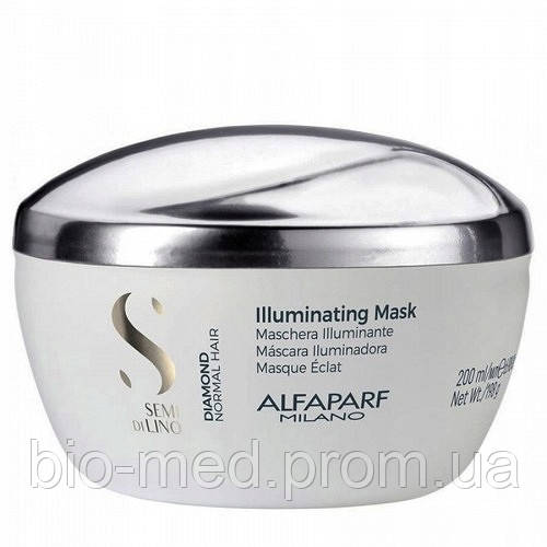 Alfaparf Diamond Illuminating Mask — освітлювальна маска для нормального волосся, 200ml