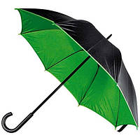 Зонт-трость 45197, чорний зовні, всередині кольоровий