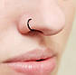 Кільце в ніс з медичної сталі Spikes NOCP-2008, фото 2