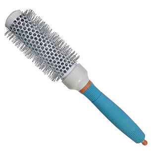 Термобраш професійний гребінець для укладання волосся феном TICO Professional Ceramic Ionic Blue D32мм.