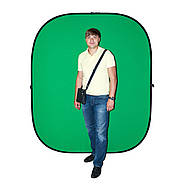 1,58х1,93см Хромакей Falcon ЗЕЛЕНЫЙ - Фон на пружине RBP-6276/BCP-10 складной, фото 2