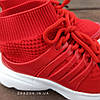 Червоні шкарпетки дитячі кросівки на шнурках літні сітка текстиль nike air presto дитячі літні кросівки червоні, фото 3